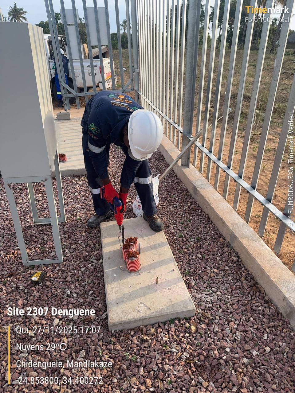 Earthing Installation, Site 2307 Denguene